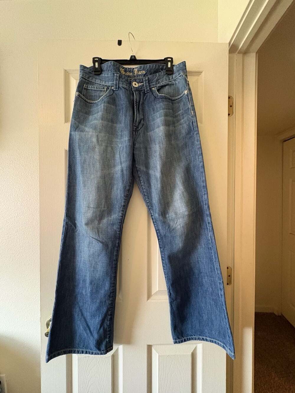 Vintage Guess Jeans Style X73307A Men's Blue Denim Bootcut Jeans Size 33